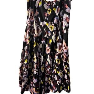 Meena Floral Black Women's Skirt sz 20